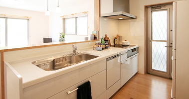 施工後のキッチン