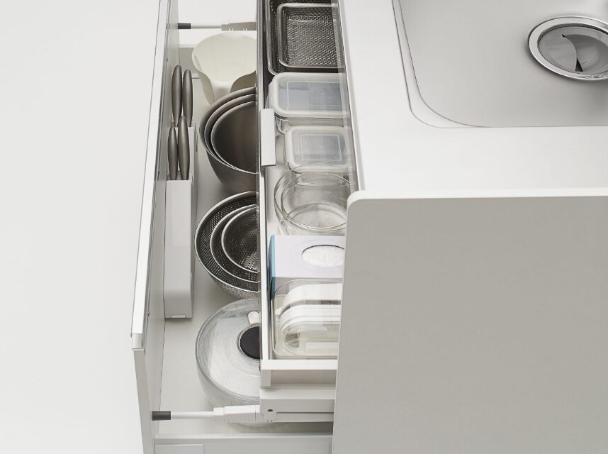 スライドボックス付シンクキャビネット