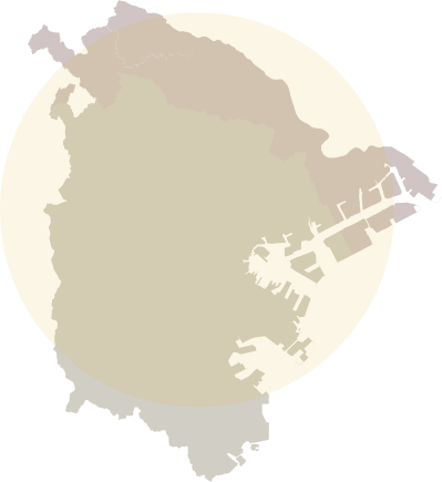 神奈川県のマップ