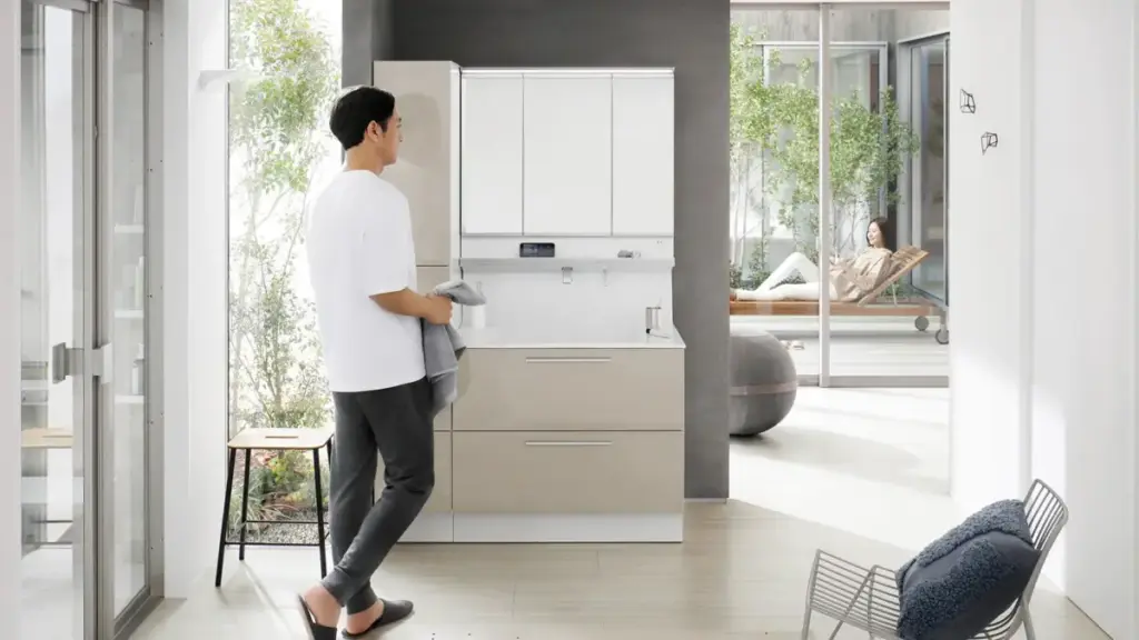 TOTOオクターブ(間口900mm)の洗面化粧台リフォーム【工事費込31万円台・42%OFF】