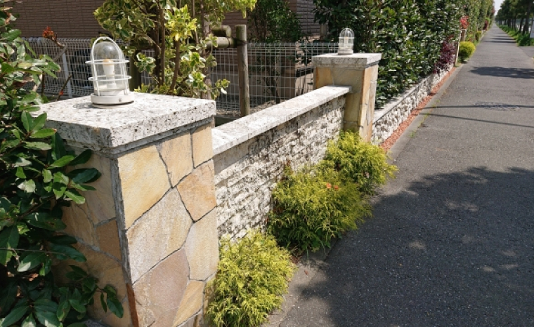 門柱・門袖設置