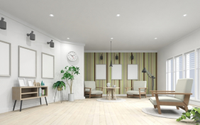 アクセントクロスで空間にメリハリ