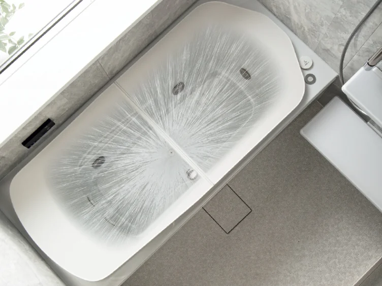 浴槽内を自動洗浄